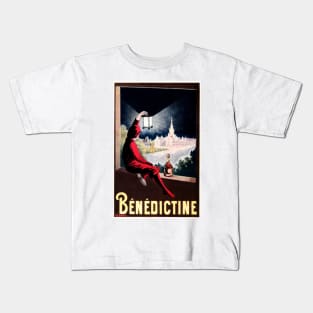 BENEDICTINE 1908 by Leonetto Cappiello French Herbal Liqueur Lithograph Art Kids T-Shirt